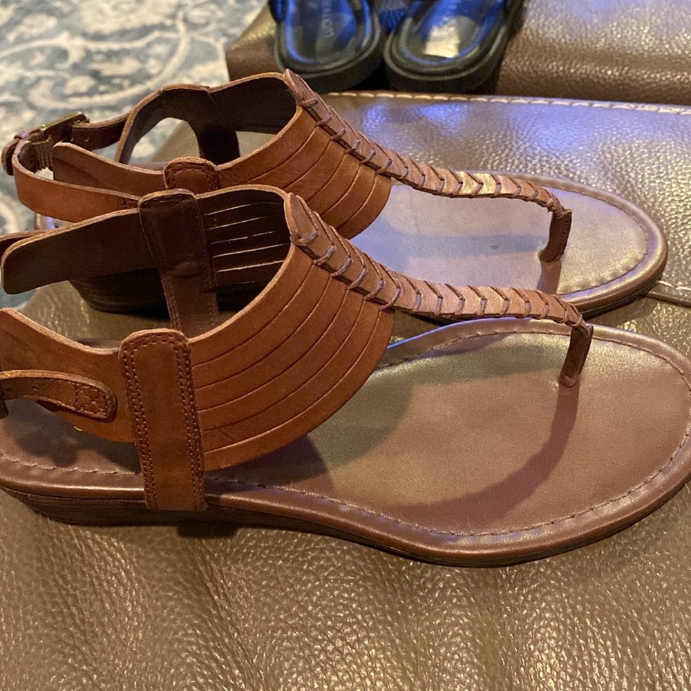 Franco Sarto, leather upper, brown 8
